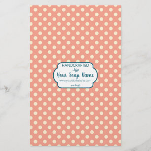 Creme Cor & Laranja Dot Soap Quebra Papel