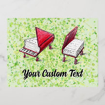 Creme de Limão de Cartão Postal para Rodas e Piano