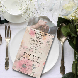 Creme de Pêssego Rosa Elegante Foto Floral de Aqua