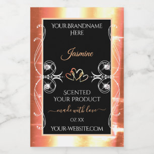 Creme de Salmão Shimmery Rótulos de Produto Joia