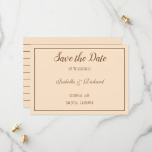 Creme De Tipografia Moderna Salva O Cartão Date