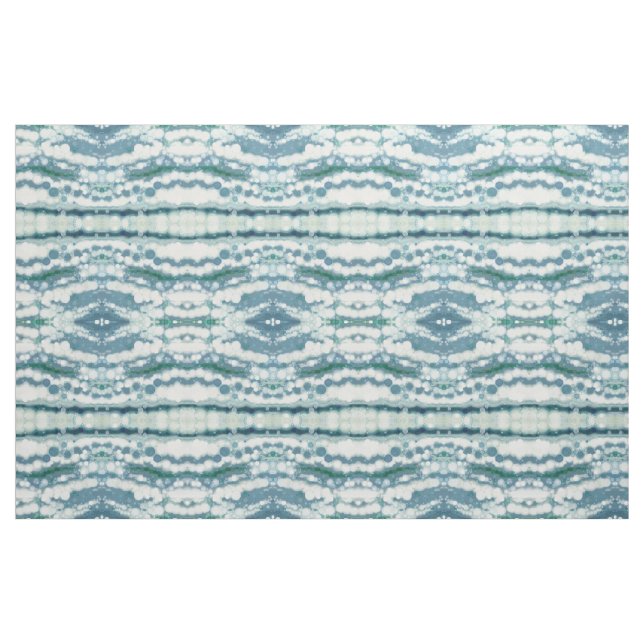Creme do cinza azul & tecido litoral branco (Fat Quarter)