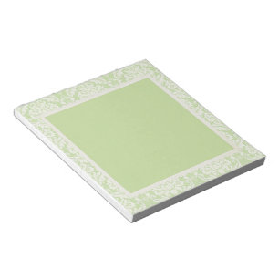 Creme e Damasco Verde Rasgar Bloco de Notas