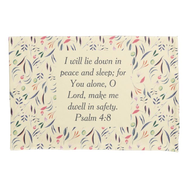 Creme FLORAL | Segurança do Sono de Paz | Cristão (Frente)