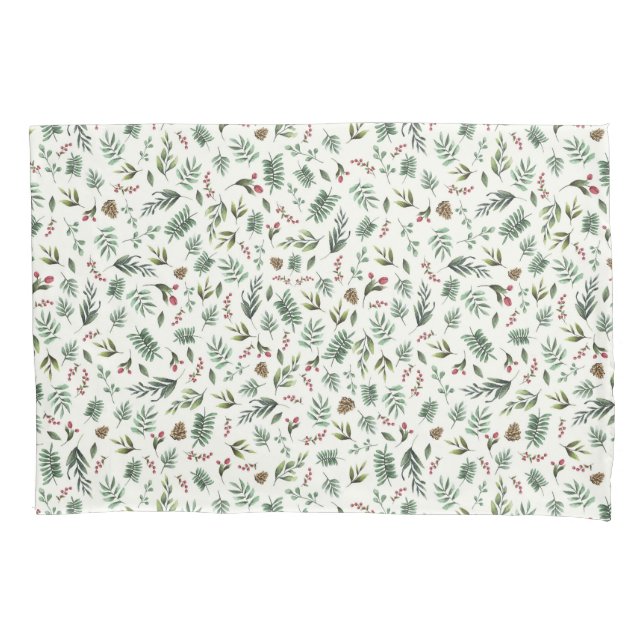 Creme natural Pillowcase de Natal (Frente)