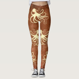 Creme Octopus em Chocolate - Leggings