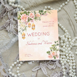 Creme pastel de orçamento rosas lanternas marroqui