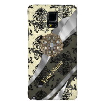 Creme personalizado e damasco preto