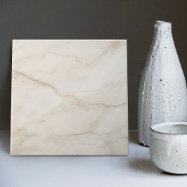Creme quente Elegância Faux Marble Luxury