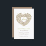 Creme tulipas informações do convidado de casament<br><div class="desc">Folha de informações do convidado de casamento do buquê de Tulip Heart Monograma. Belo folheto de informações de casamento, ideal para ajudar seu convidado a entender como chegar ao destino do casamento e ver o cronograma, informações de acomodação e detalhes da hashtag nas redes sociais no dia do casamento. Personalize...</div>