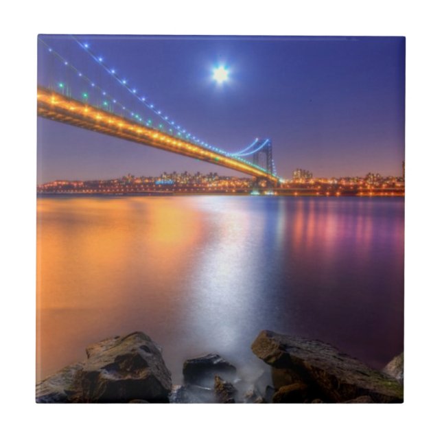 Crepúsculo, George Washington BridgePalisades, NJ. (Frente)