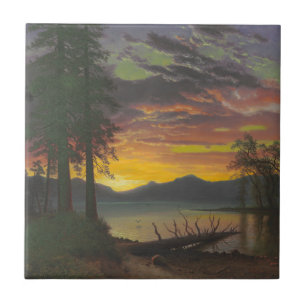 Crepúsculo, Lake Tahoe, c.1870s (óleo em canvas)