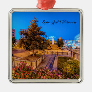 Crepúsculo No Ornamento Da Praça Central Park