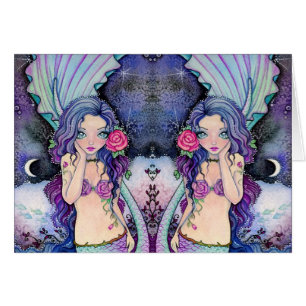 Crepúsculo rosado - cartão vazio