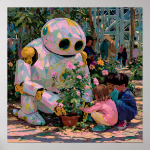 Crescendo junto - Solarpunk Poster