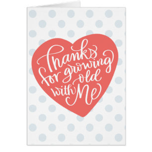 Crescendo velho comigo o cartão do aniversário