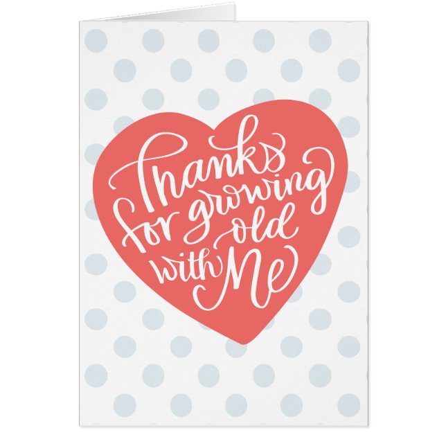 Crescendo velho comigo o cartão do aniversário (Frente)