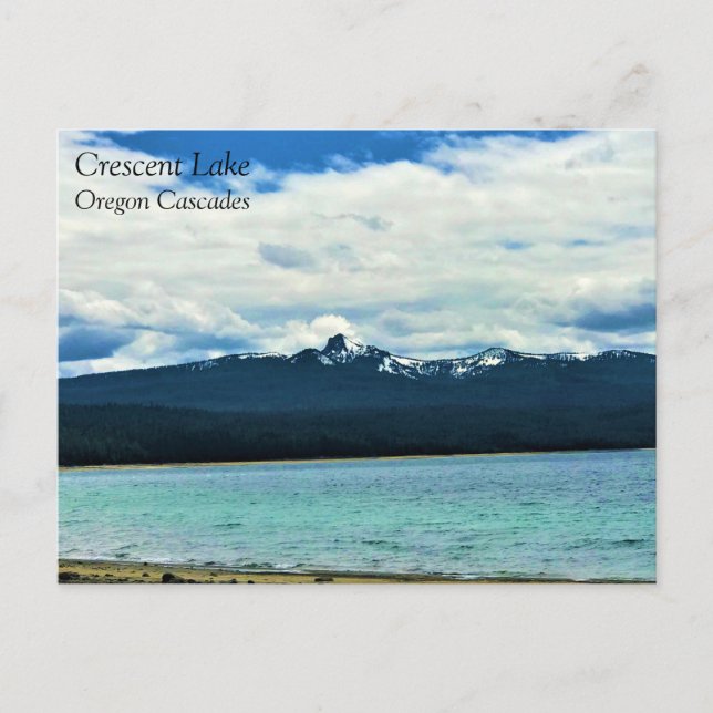 Crescent Lake, cartão postal do Oregon (Frente)