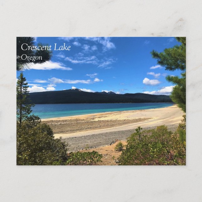 Crescent Lake, cartão postal do Oregon (Frente)