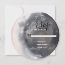 Crescent Moon Mystic Boho Wiccan Manipulando RSVP