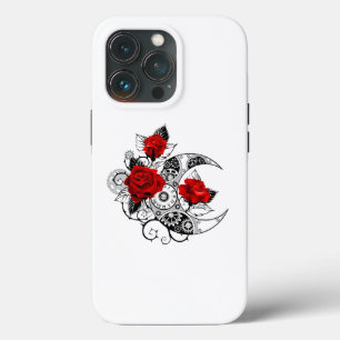 Crescente Mecânico com Rosas vermelhas