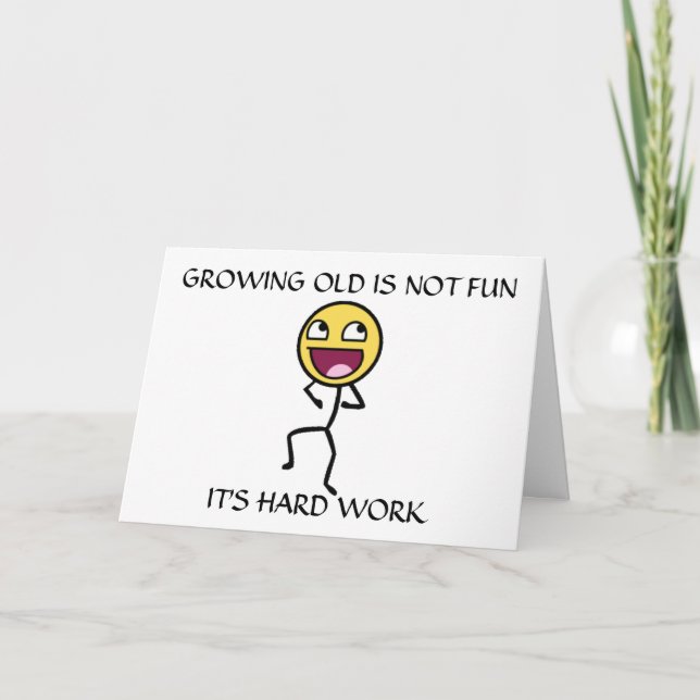 CRESCENTE "VELHO" NÃO É UM CARTÃO DE ANIVERSÁRIO D (Frente)