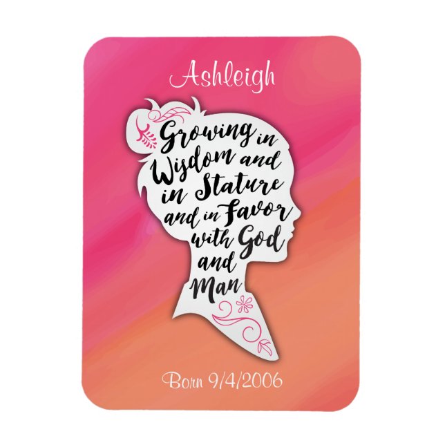 Crescer na sabedoria e favorecer o ímã (Vertical)