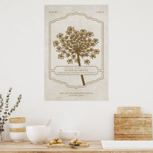 CRESCIMENTO CELEBRADO - Papel Poster de valor (Mat