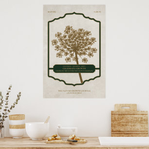 CRESCIMENTO CELEBRADO - Papel Poster de valor (Mat