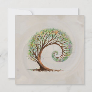 Crescimento Eterno - Árvore Espiral do Rácio do Ou