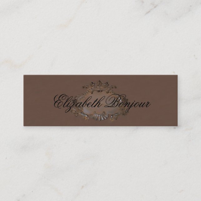 Crest ~ Cartão de visita / Emblem Royal Crown Slim (Frente)