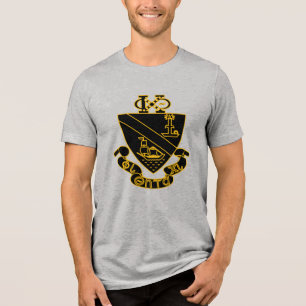 Crest da Phi Chi Theta Dourado e Preto