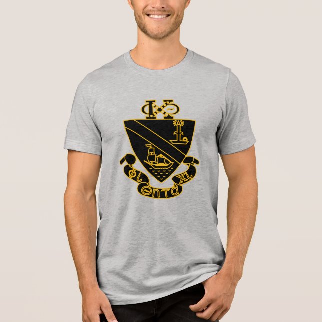 Crest da Phi Chi Theta | Dourado e Preto (Frente)