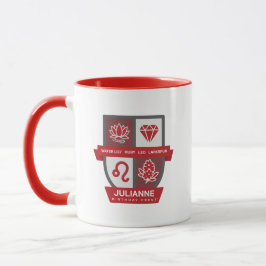 Crest™ de Aniversário de Leão para Caneca de 23 a 