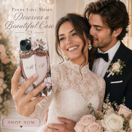 Crest de Casamento Rococó de Peônias Rosa Antigo