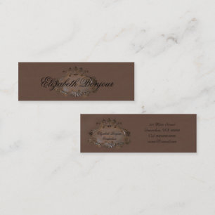 Crest o cartão de visita do ~/coroa real do