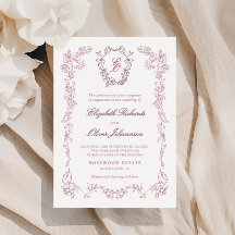 Crestas de Monograma Floral Quadro Casamento