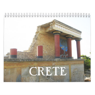 Creta calendário da ilha grega