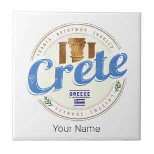 Creta Island Retro Vintage Holiday Souvenir