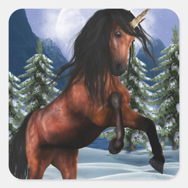 Criação de adesivos Chestnut Unicorn (Frente)