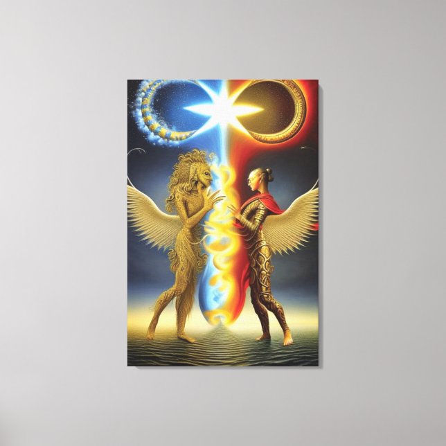 Criação de Yin e Yang Canvas Print (Frente)