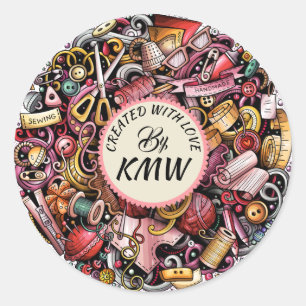 Criado com adesivo de amor