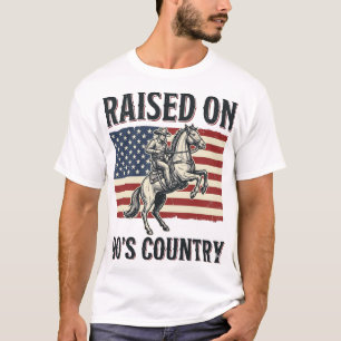 Criado Na Década De 90 Camisa De Cowboy Country We