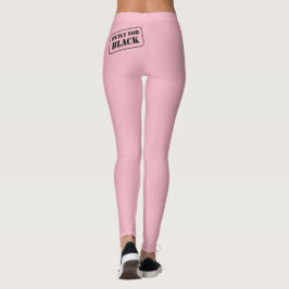 Criado para Leggings cor-de-rosa pretas