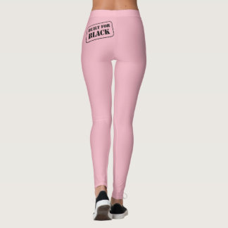 Criado para Leggings cor-de-rosa pretas