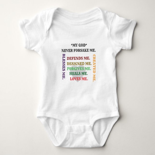Criado pela coleção de Deus. Camiseta (Frente)
