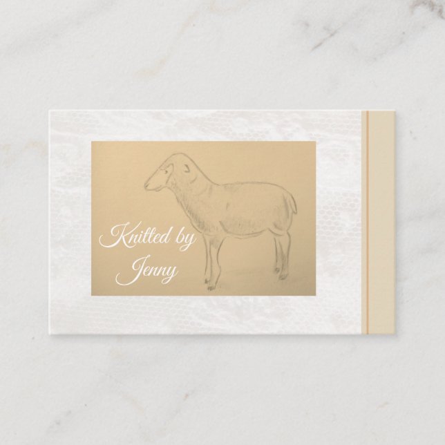 Criado por cartão de visita de ovinos (Frente)