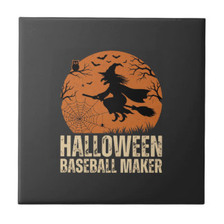 Criador de Basebol de Halloween Gráfico de Bruxa V