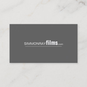 Criador de filmes profissionais, Cartão de visita 