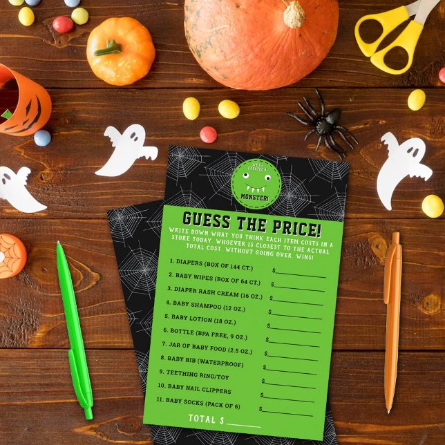 "Criamos um monstro" Chá de fraldas de Halloween (Criador carregado)